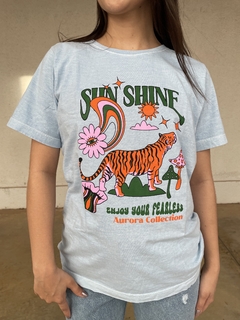 T-shirt sun shine blue - comprar online