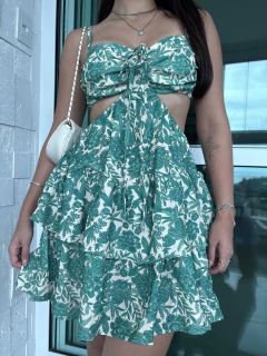 Vestido belina verde - loja online