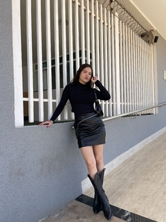 Saia couro fendi - Dameda