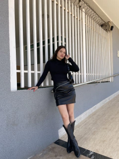 Saia couro fendi - Dameda