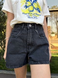Short jeans mom black