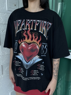 camiseta t-shirt heartfire estonada - Dameda
