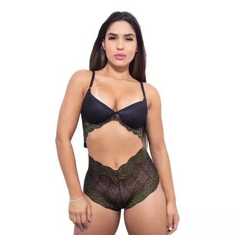 Conjunto Rendado com Bojo Hot - comprar online