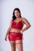 Trijunto Cropped Renda Fio e Saia Tule - Las Vegas Sex Shop
