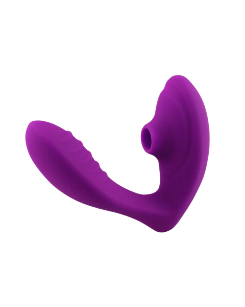 Sugador e Vibrador duplo. Roxo - comprar online