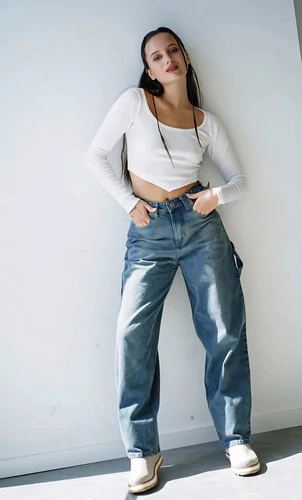 Pantalon De Jeans Skater Carpintero Rígido