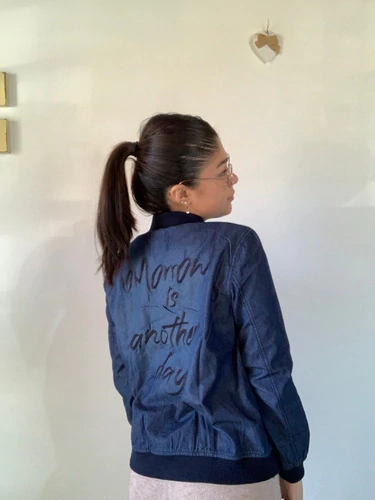 Campera De Jeans Mujer Letras