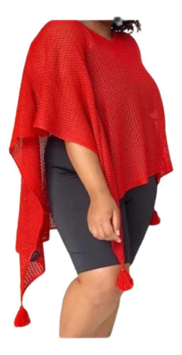 Poncho Calado Primavera Verano Dama Remera Blusa Mujer