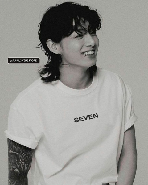 T-SHIRT - JUNGKOOK SEVEN JK - PRETA