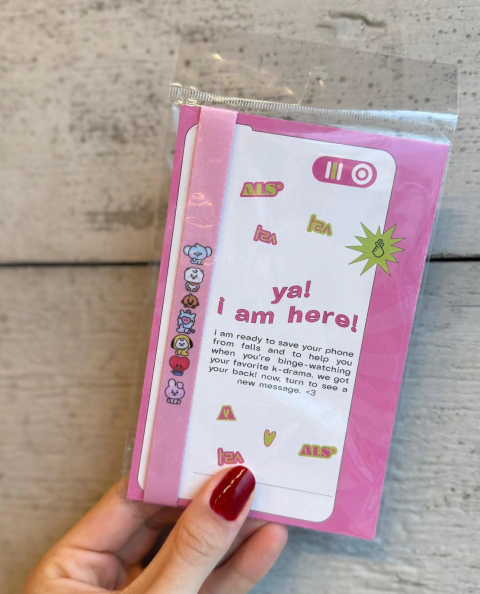 SALVA CELULAR - BT21 - ROSA - comprar online