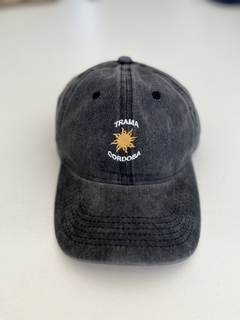 Gorra SOL negro washed - TRAMA CORDOBA