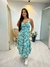 Vestido azul estampado floral - comprar online