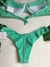 Biquiní retrô verde água com calcinha asa delta - comprar online