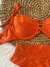 Biquiní retrô laranja com calcinha hot pant - loja online