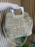 Bolsa de praia trançada nude