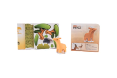 Imagen de Halftoys Animal Playset 16cm Impala + Diorama Muñeco encastre iman