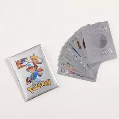 Sobre de Cartas Pokemon Doradas Plateadas Multicolor Black Negro X10 cartas - comprar online