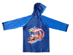 Combo Paraguas y Piloto Lluvia niños Impermeable Plastico Hot Wheels auto - All4Toys