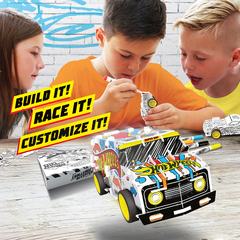 Bladez Toys 35298 Hot Wheels 1:32 Pull Back Colorear Camioneta en internet