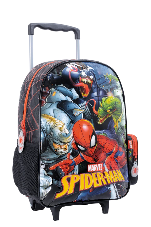 Mochila 38212 Spiderman Carro 16" Villanos Colegio Escuela Jardin