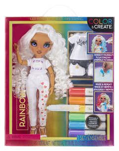 Rainbow High Muñeca Con Ojos Morados Pinta Y Crea Tu Moda Color Create 501077 en internet