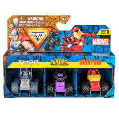 Monster JAM - Escala Mini/Micro 58795 Pack x3 Autos Marvel - All4Toys