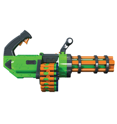 Armas Dart Zone 61074 - Gatling V-Twin Motorizado 53cm 30tiros Automatico Giratorio - All4Toys