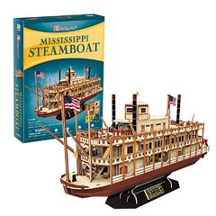 Cubic Fun Rompe 3D 67394 Barco Buque de Vapor Mississippi 142 Piezas
