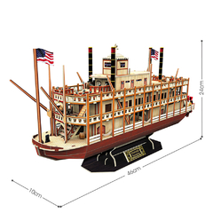 Cubic Fun Rompe 3D 67394 Barco Buque de Vapor Mississippi 142 Piezas - comprar online