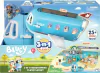Bluey 17670 - Juego de avión transformable 3 en 1, se transforma de un avión a un resort y un barco con sonido