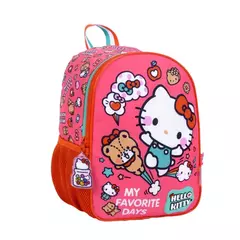 Mochila 88078 Hello Kitty Espalda 12" Dias Favoritos Roja
