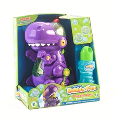 Imagen de Bubble Fun 99493 Burbujero 20cm Dino T-Rex Luz y Sonido Azul