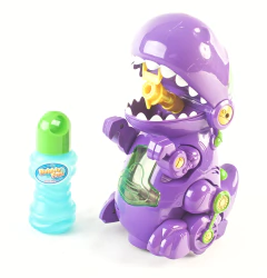 Bubble Fun 99493 Burbujero 20cm Dino T-Rex Luz y Sonido Azul 99483