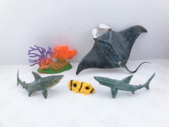 Ocean Sea World Playset 29cm 99580 Mantarraya y Tiburones - comprar online