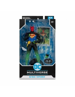 Muñeco Accion - MC Farlane 18cm DC 17215 Batman/Superman Fusion Platinum
