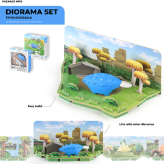Halftoys Dinosaurio Playset 16cm Anquilosaurio+ Diorama Muñeco encastre iman en internet