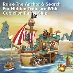 Cubic Fun Rompe 3D 67408 Barco Tesoro Kids 157Piezas - tienda online