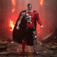 Figura Articulada 18cm McFarlane Cyborg Superman Rojo Gold Label 17444 - comprar online