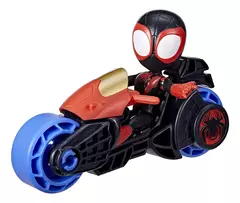 Spidey Hasbro 6777 Figura Articulada Moto 15cm + Personaje 10cm - tienda online