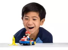Mario Bros 40508 - Vehiculo 13cm Mario Kart 360° Mega Giros Banana - Luigi en internet
