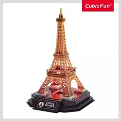 Cubic Fun Rompe 3D 67375 Torre Eiffel Paris 51Piezas LED Night Edition - comprar online