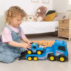 Autos Teamsterz 14182 - Playset Camion Transportador Robusto 40cm + Auto Policia en internet
