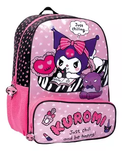 Mochila 74252 Kuromi Espalda 16" Chill en internet