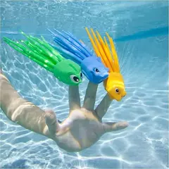 Swinmways 46318 - Squidivers Blister 3 calamares sumergibles - All4Toys