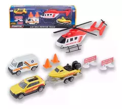 Imagen de Autos Teamsterz 14025 - Equipo de Rescate 20cm- Bombero/ Ambulancia