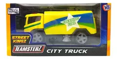 Imagen de Autos Teamsterz 14008 - Camion Ciudad 12cm - Recicle, Nafta, Basura Naranja, Cleaning star