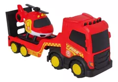 Autos Teamsterz 14181 - Playset Camion Transportador Robusto 40cm + Helicoptero Bombero - comprar online