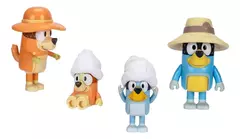 Imagen de Bluey 13013 / 13051 / 17366 Set de 4 Figuras Familia y Amigos