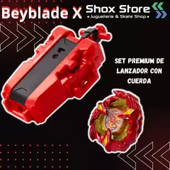 Bey Blade Hasbro 9324 BBX Deluxe Set Lanzador Rojo en internet
