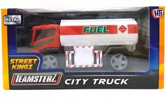 Autos Teamsterz 14008 - Camion Ciudad 12cm - Recicle, Nafta, Basura Naranja, Cleaning star